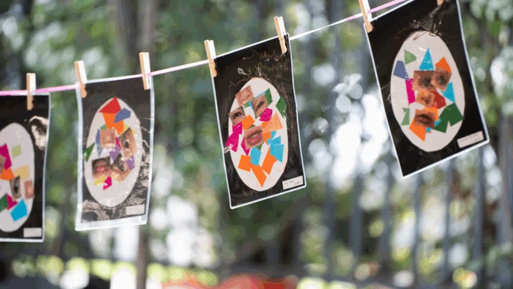 Children engaged in creative learning at Simba Education, inspired by the Reggio Emilia approach