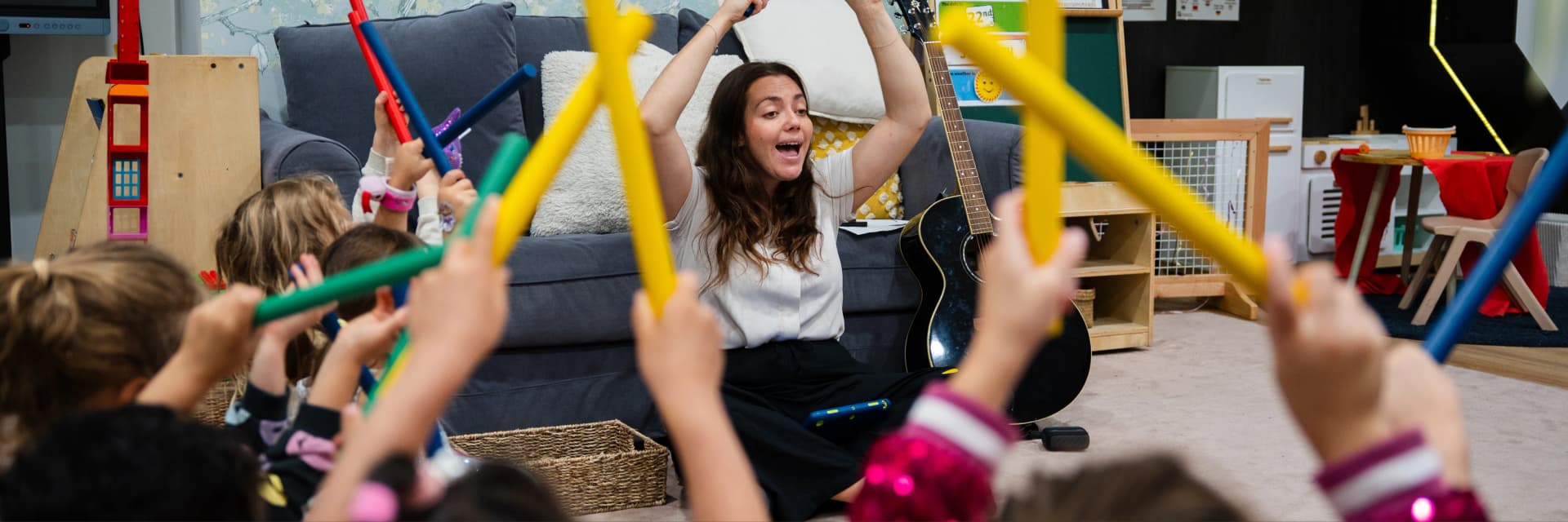 Music & Movement program at Simba Education early learning centres in Sydney